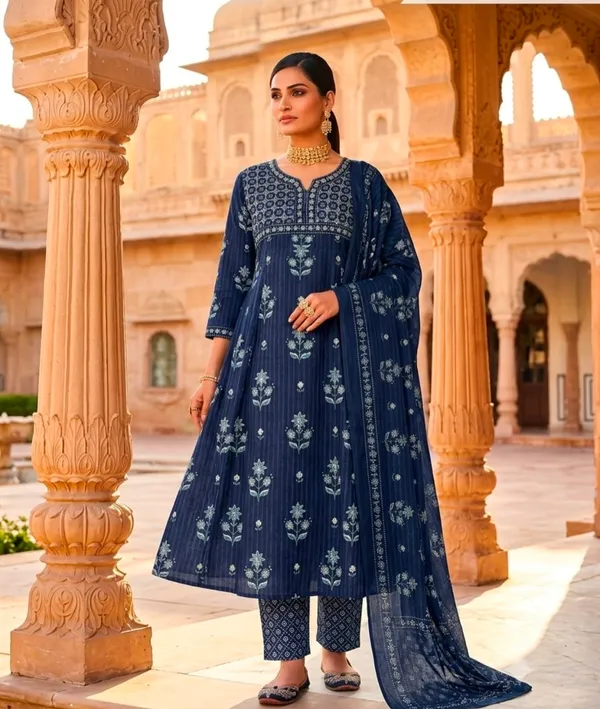 Navy_Printed_Anarkali_Suit_Set_for_Women