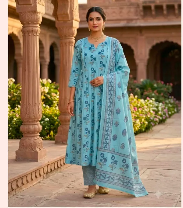 Blue_Printed_Ethnic_Suit_Set_for_Women