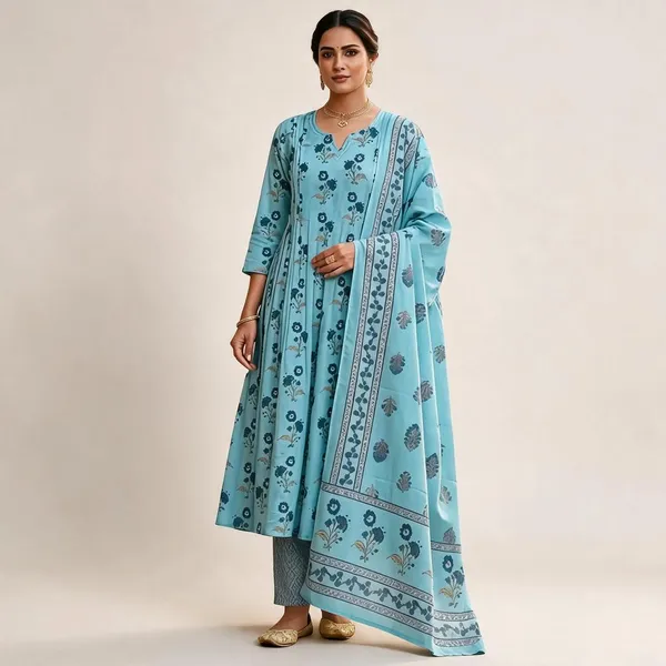 Blue_Cotton_Straight_Printed_Ethnic_Suit_Set_For_Women