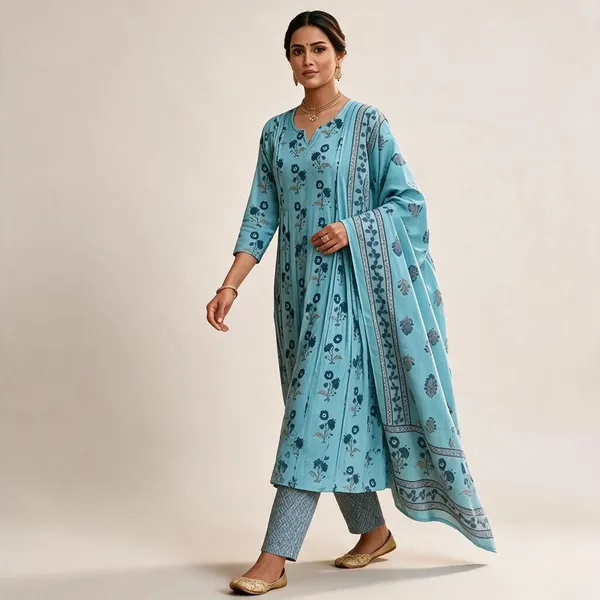 Blue_Cotton_Straight_Printed_Ethnic_Suit_Set_For_Women