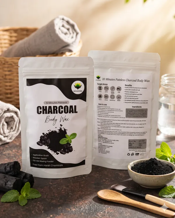 Upcharveda_Charcoal_Body_Wax_Powder