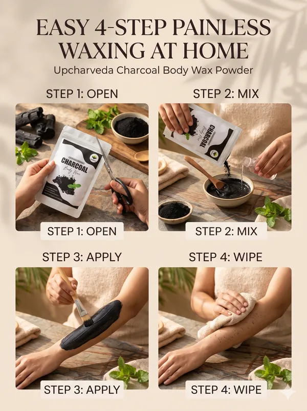Upcharveda_Charcoal_Body_Wax_Powder