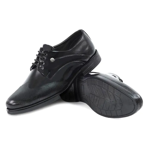 Men_S_Premium_Glossy_Black_Formal_Lace_Up_Shoes_With_Textured_Toe_For_Office_Party_Wear