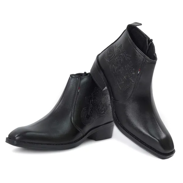 Men_S_Black_Embossed_Motorcycle_Design_Chelsea_Boots
