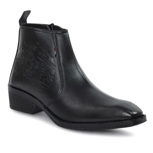 Men_S_Black_Embossed_Motorcycle_Design_Chelsea_Boots