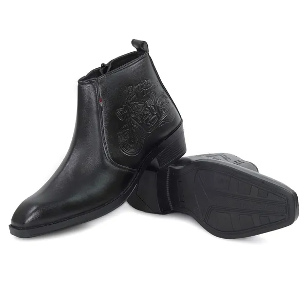 Men_S_Black_Embossed_Motorcycle_Design_Chelsea_Boots