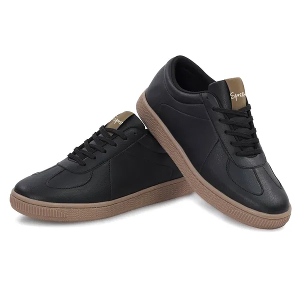 Men_S_Black_Casual_Lace_Up_Sneakers_With_Tan_Sole