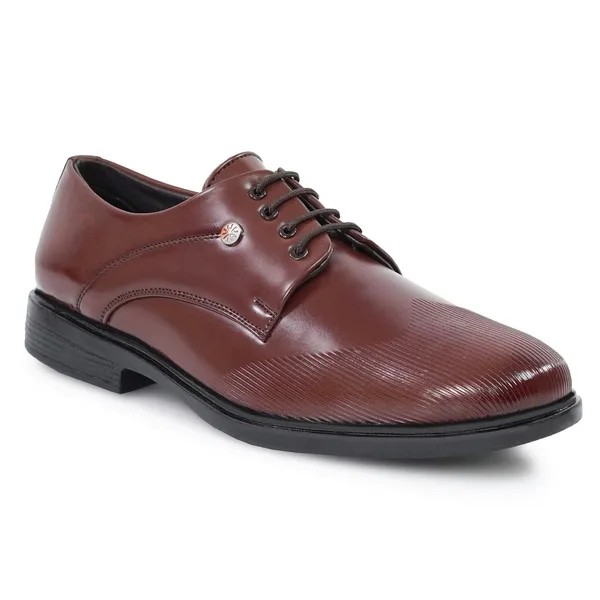 Men_S_Premium_Brown_Glossy_Formal_Lace_Up_Shoes_With_Textured_Toe_For_Office_Party_Wear