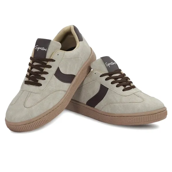 Sprique_Mens_Casual_Sneakers_Beige_&_Grey