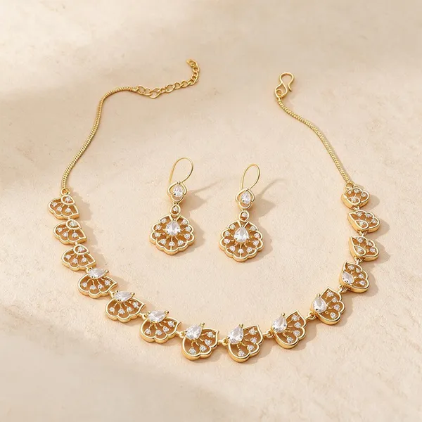 Gold_Brass_Floral_Stone_Necklace_Set_For_Women