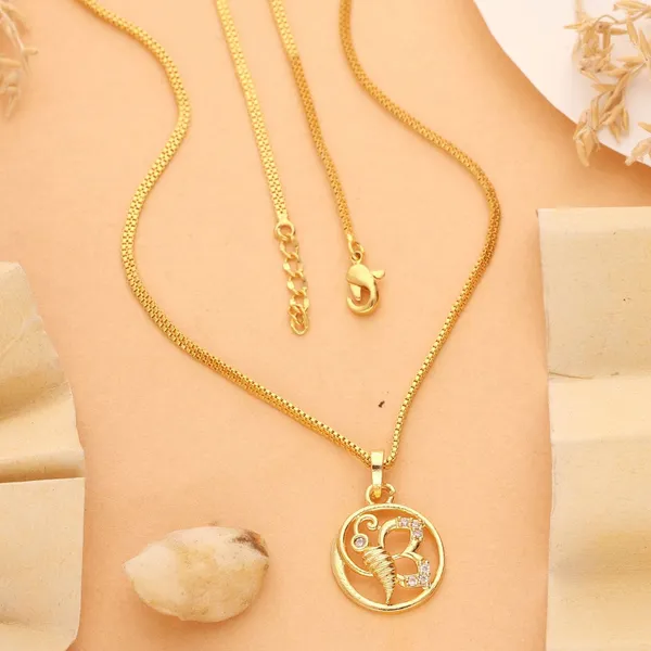 Gold-Tone_Round_Pendant_Necklace_for_Women
