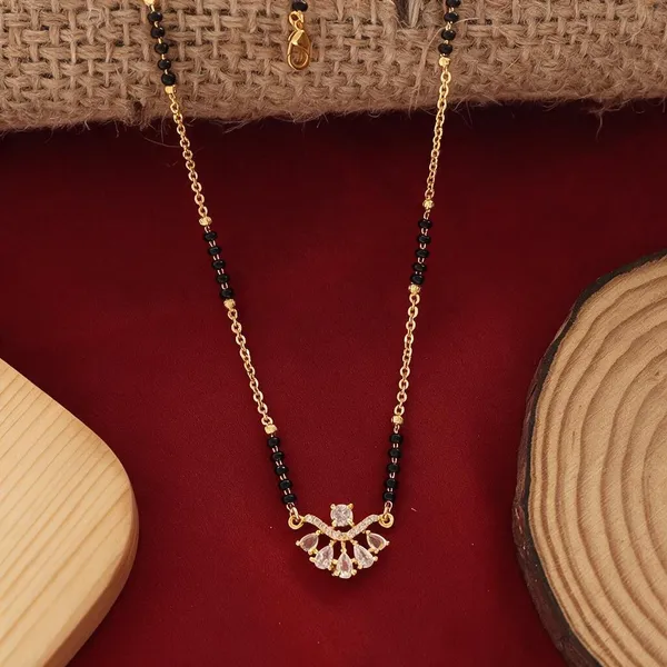 Gold_Brass_Black_Bead_Floral_Pendant_Mangalsutra_For_Women