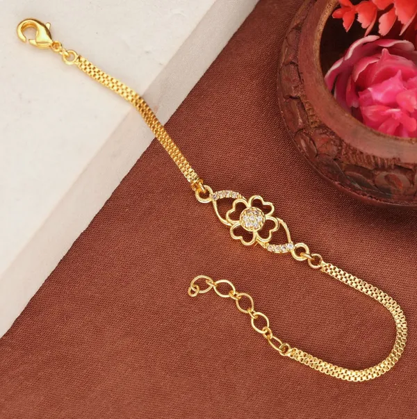 Gold_Tone_Floral_Chain_Bracelet_for_Women