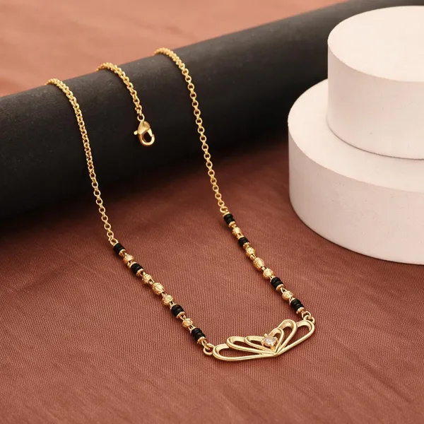 Gold_Brass_Black_Beaded_Looped_Pendant_Mangalsutra_Necklace_For_Women