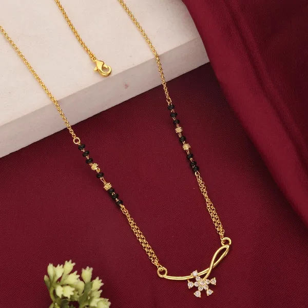 Gold_Tone_Black_Beaded_Floral_Pendant_Mangalsutra