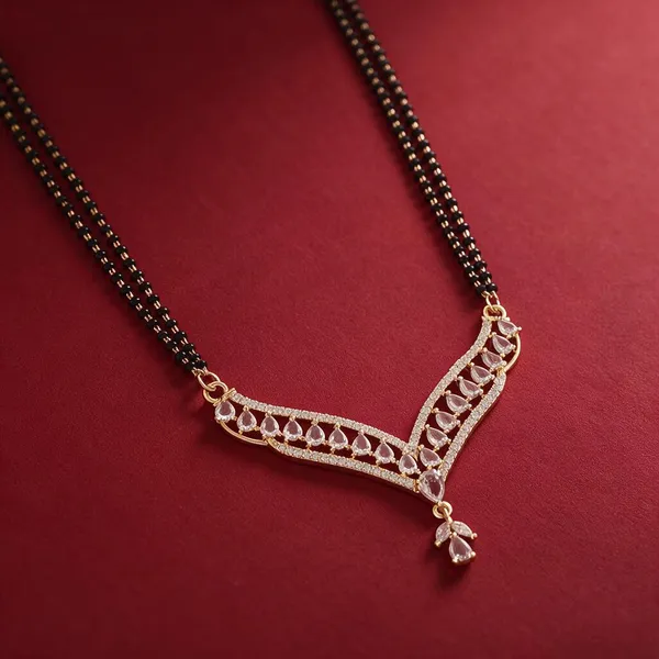 Gold_Brass_Black_Beaded_V-Shape_Drop_Mangalsutra_Necklace_For_Women
