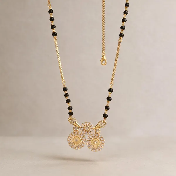 Gold_Brass_Black_Beaded_Traditional_Pendant_Mangalsutra_Necklace_For_Women