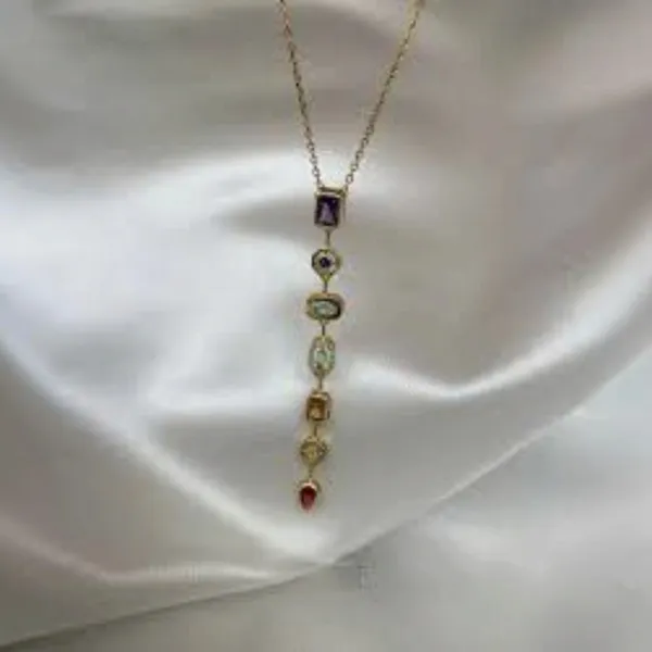 Gold_Stainless_Steel_Gems_Pendant_Necklace_For_Women