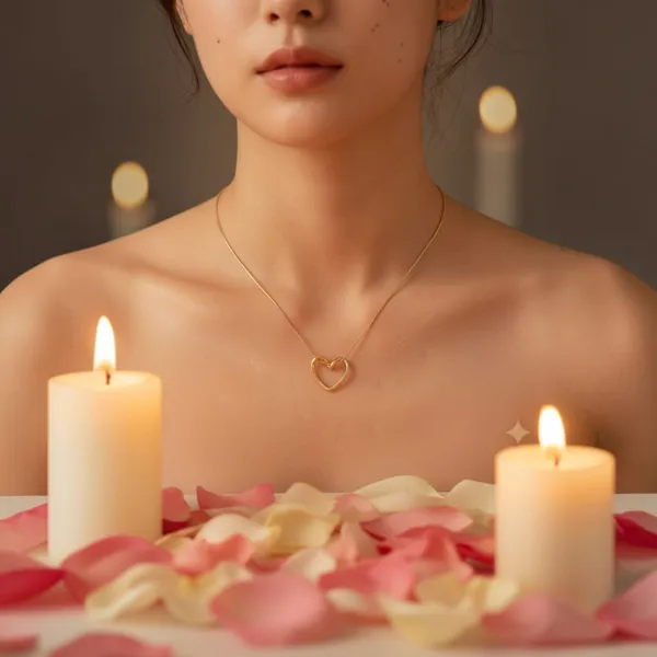 Gold_Stainless_Steel_Heart_Pendant_Chain_Necklace_For_Women