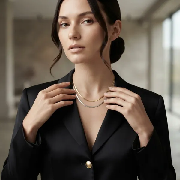 Gold_Stainless_Steel_Layer_Chain_Necklace_Set_For_Women