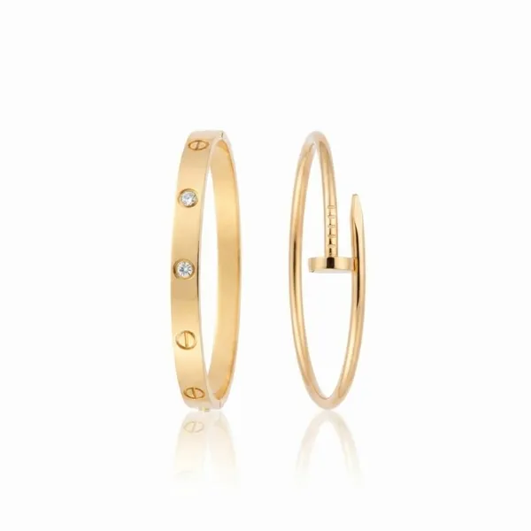Gold_Stainless_Steel_Screw_Motif_Hinged_Bangle_Bracelet_For_Women