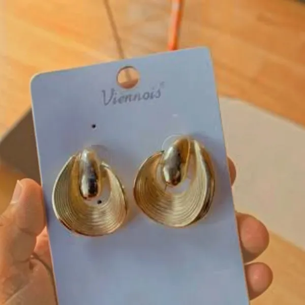 Gold_Stainless_Steel_Concentric_Textu_Drop_Earrings_For_Women_Pack_Of_2