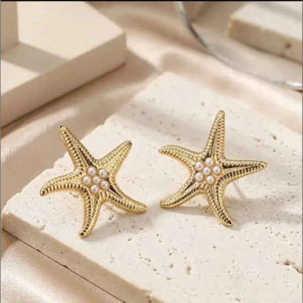Gold_Stainless_Steel_Starfish_Stud_Earrings_For_Women_Pack_Of_2