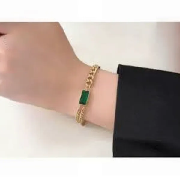 Gold_Stainless_Steel_Chain_Bracelet_For_Women