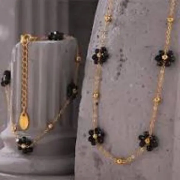 Gold_Tone_Mini_Clover_Chain_For_Women