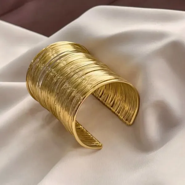 Gold_Stainless_Steel_Stackable_Layer_Bangle_Bracelet_For_Women