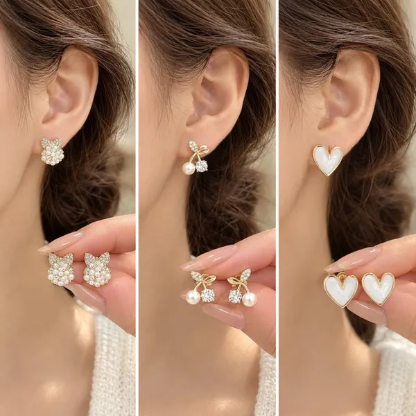 Gold_Stainless_Steel_Cherry_Pearl_Crystal_Stud_Earrings_For_Women_Pack_Of_3