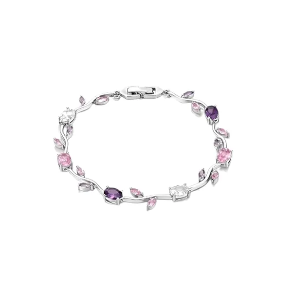 Gold_Stainless_Steel_Crystal_Vine_Floral_Bracelet_For_Women