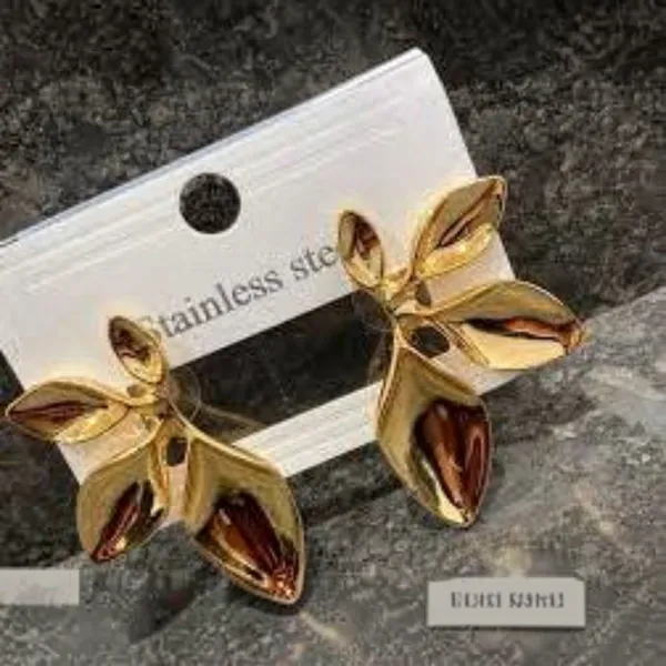 Gold_Stainless_Steel_Leaf_Stud_Earrings_For_Women_Pack_Of_2