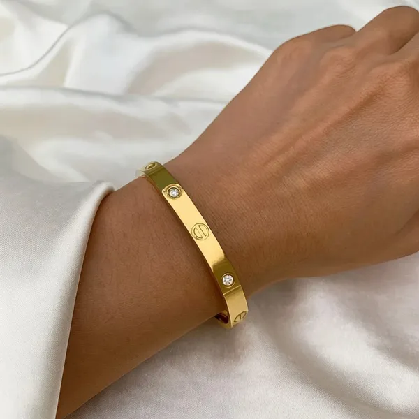 Gold_Stainless_Steel_Screw_Motif_Studded_Cuff_Bracelet_For_Women