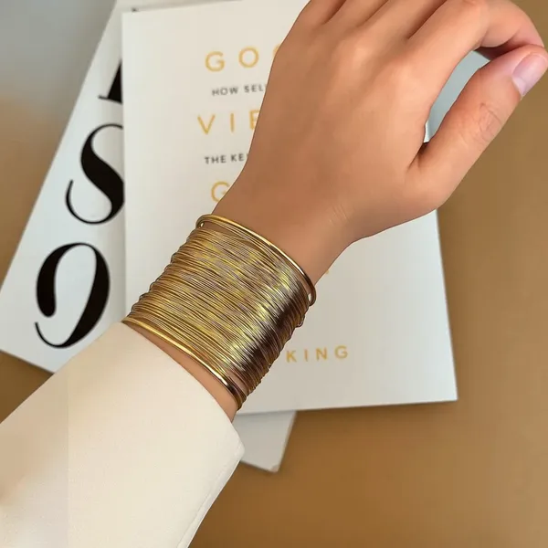 Gold_Stainless_Steel_Stackable_Layer_Bangle_Bracelet_For_Women