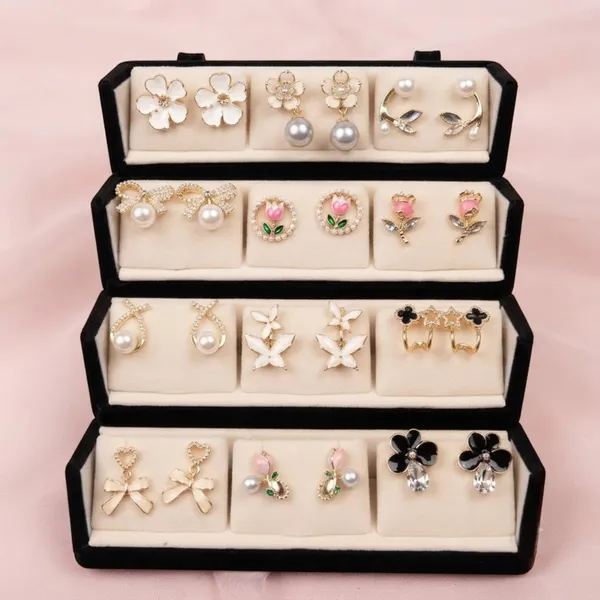 Gold_Alloy_Korean_Stud_Earrings_Set_With_Jewellery_Box_For_Women