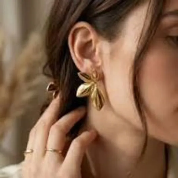 Gold_Stainless_Steel_Leaf_Stud_Earrings_For_Women_Pack_Of_2