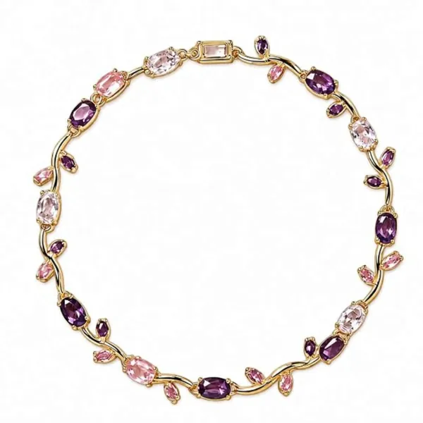 Gold_Stainless_Steel_Floral_Bracelet_For_Women