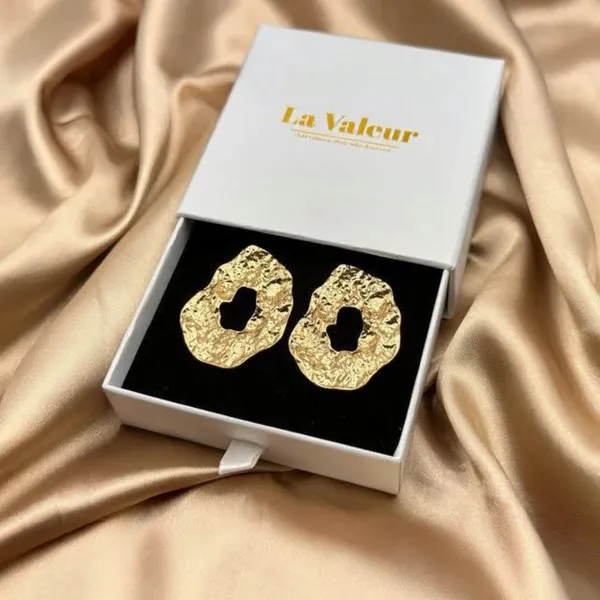 Gold_Stainless_Steel_Textu_Statement_Hoop_Earrings_For_Women_Pack_Of_2
