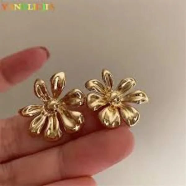 Gold_Stainless_Steel_Floral_Stud_Earrings_For_Women_Pack_Of_2