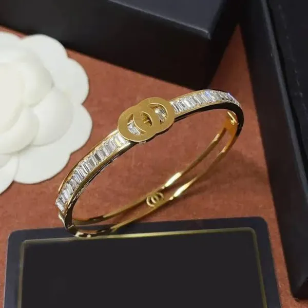 Gold_Stainless_Steel_Crystal_Accent_Bangle_For_Women