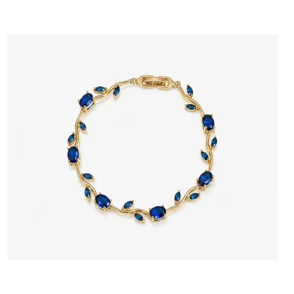 Gold_And_Blue_Stainless_Steel_Bracelet_For_Women