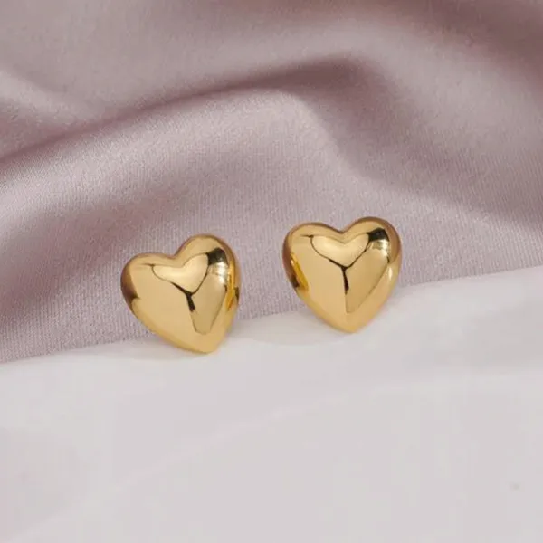 Gold_Stainless_Steel_Heart_Pendant_Necklace_And_Earring_Set_For_Women