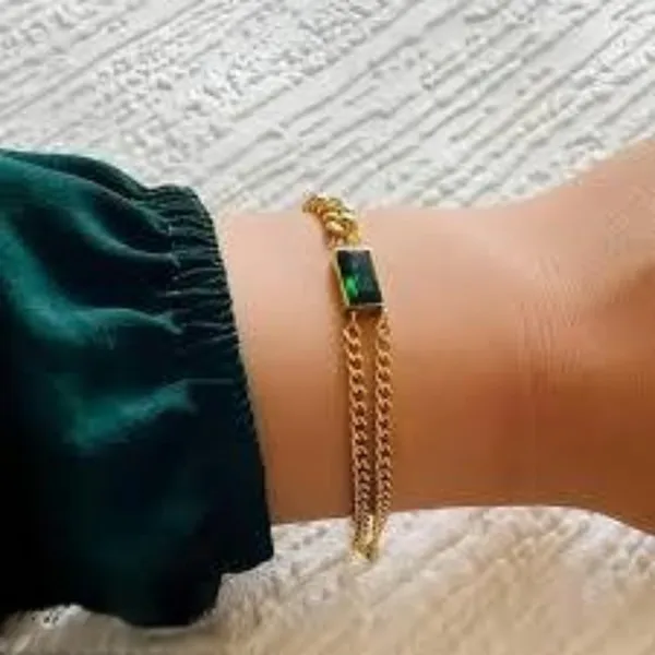Gold_Stainless_Steel_Chain_Bracelet_For_Women