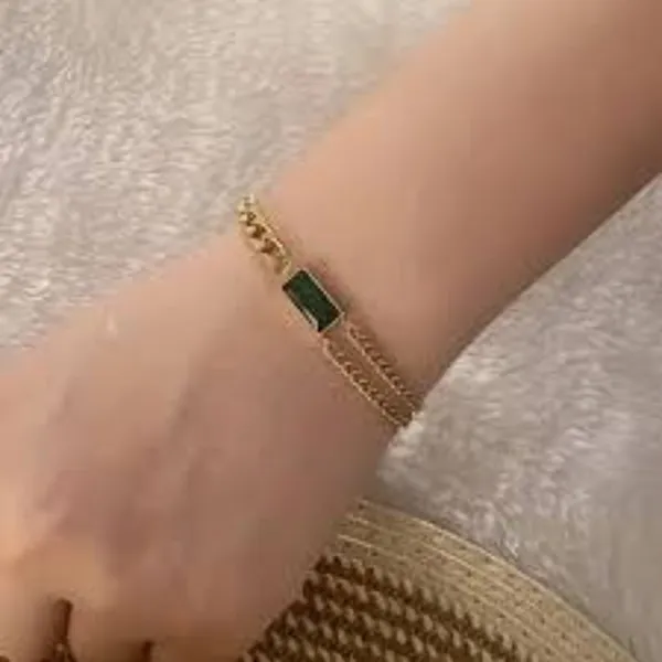 Gold_Stainless_Steel_Chain_Bracelet_For_Women