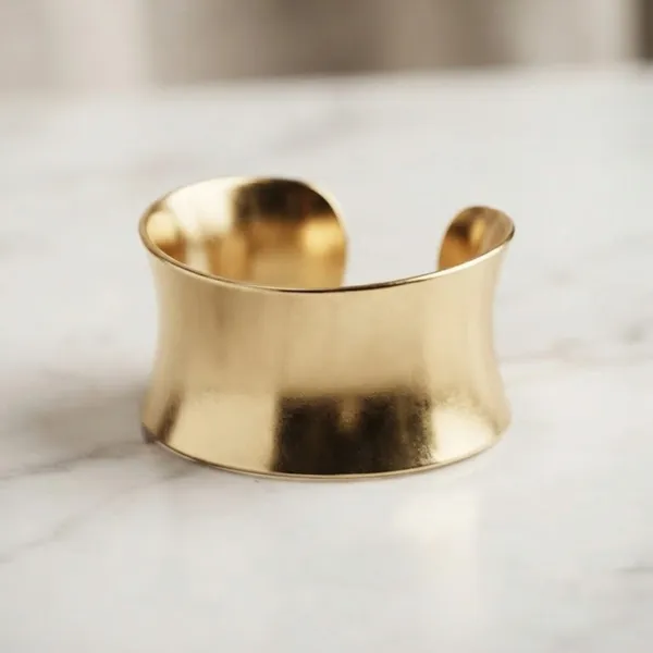 Gold_Stainless_Steel_Metal_Open_Cuff_Bracelet_For_Women