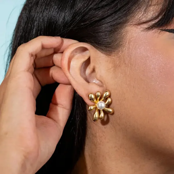 Gold_Stainless_Steel_Floral_Pearl_Petal_Stud_Earrings_For_Women_Pack_Of_2