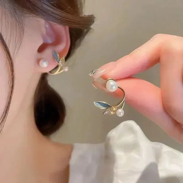 Gold_Stainless_Steel_Pearl_Drop_Floral_Bow_Earrings_For_Women_Pack_Of_4