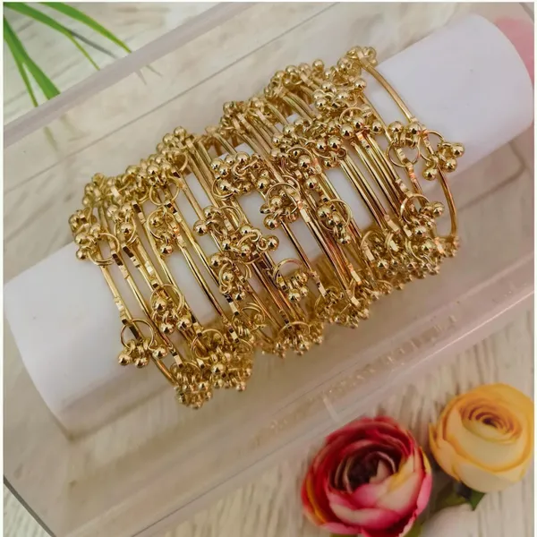Gold_Stainless_Steel_Traditional_Bangle_Bracelet_For_Women