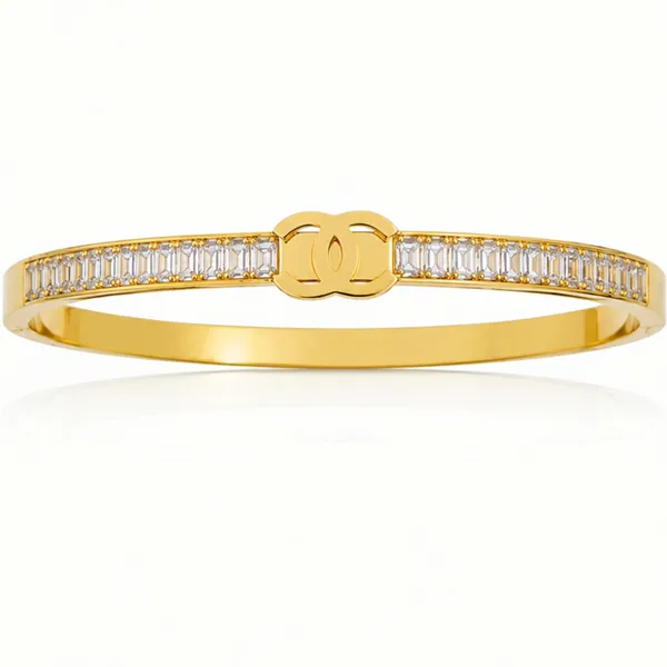 Gold_Stainless_Steel_Crystal_Accent_Bangle_For_Women